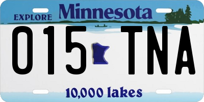 MN license plate 015TNA