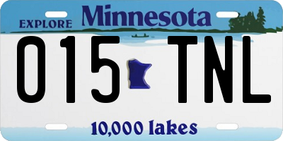 MN license plate 015TNL