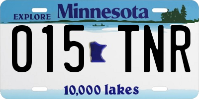 MN license plate 015TNR