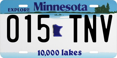 MN license plate 015TNV