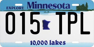 MN license plate 015TPL
