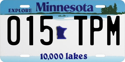 MN license plate 015TPM