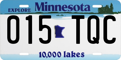 MN license plate 015TQC