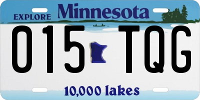 MN license plate 015TQG