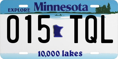 MN license plate 015TQL