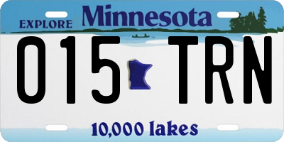 MN license plate 015TRN