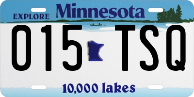 MN license plate 015TSQ