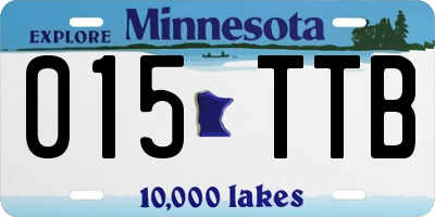 MN license plate 015TTB