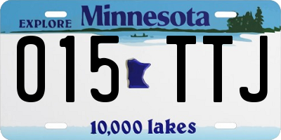 MN license plate 015TTJ