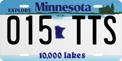MN license plate 015TTS