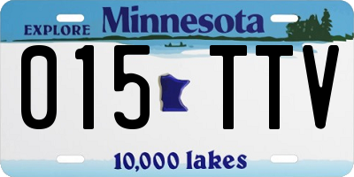 MN license plate 015TTV