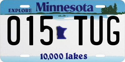MN license plate 015TUG