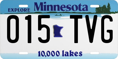 MN license plate 015TVG