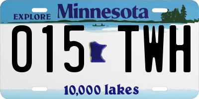MN license plate 015TWH