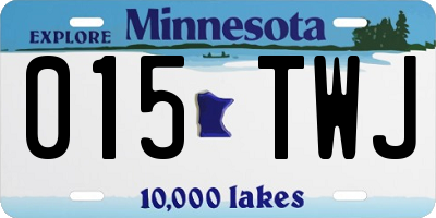 MN license plate 015TWJ