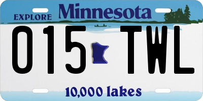 MN license plate 015TWL