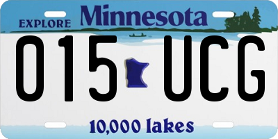 MN license plate 015UCG