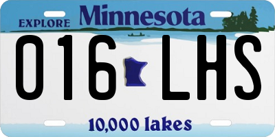 MN license plate 016LHS