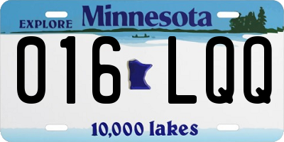 MN license plate 016LQQ