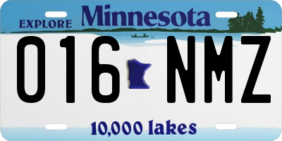 MN license plate 016NMZ