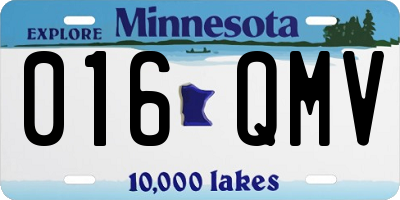 MN license plate 016QMV