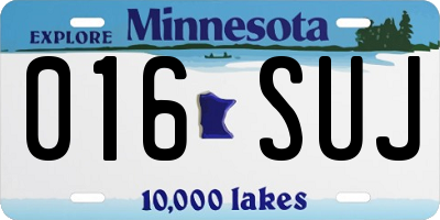 MN license plate 016SUJ