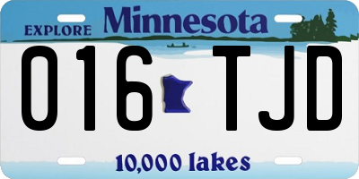 MN license plate 016TJD