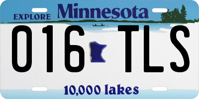 MN license plate 016TLS
