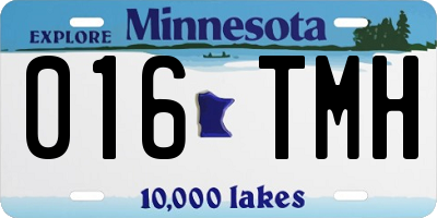 MN license plate 016TMH