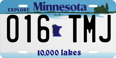 MN license plate 016TMJ