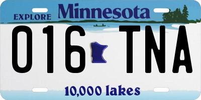 MN license plate 016TNA