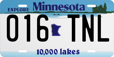 MN license plate 016TNL