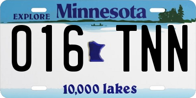 MN license plate 016TNN