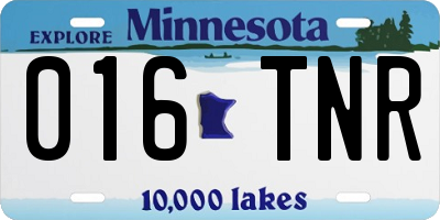 MN license plate 016TNR