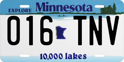 MN license plate 016TNV
