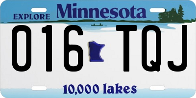 MN license plate 016TQJ
