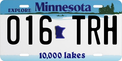 MN license plate 016TRH