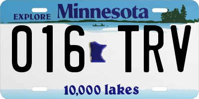 MN license plate 016TRV