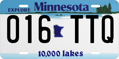 MN license plate 016TTQ