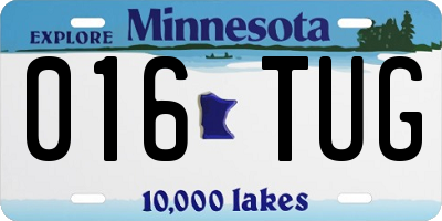 MN license plate 016TUG