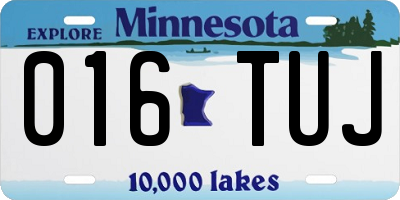 MN license plate 016TUJ