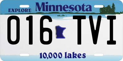 MN license plate 016TVI