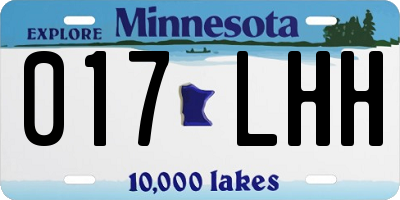 MN license plate 017LHH