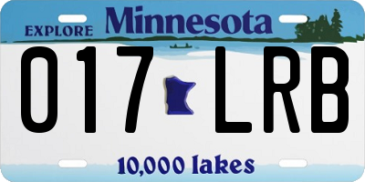 MN license plate 017LRB