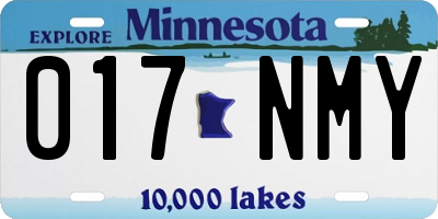 MN license plate 017NMY