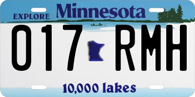 MN license plate 017RMH