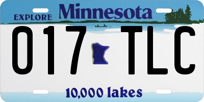 MN license plate 017TLC