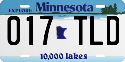 MN license plate 017TLD