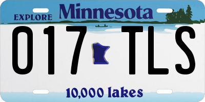 MN license plate 017TLS