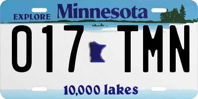 MN license plate 017TMN